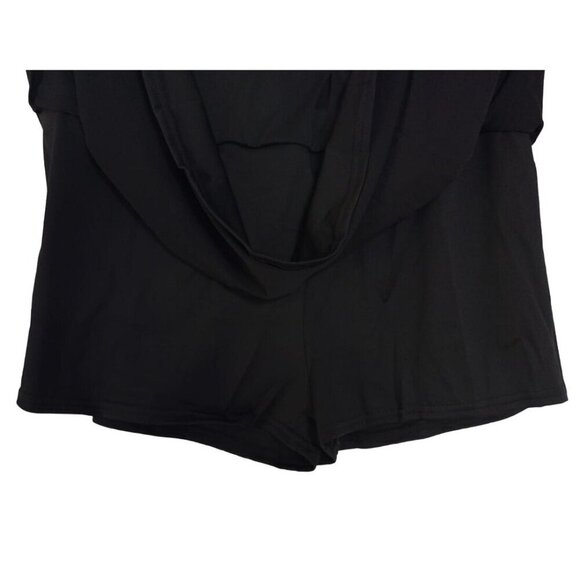 Black M Skater Skirt With Built-In Shorts Elastic Waist, For Girls. - Picture 4 of 7